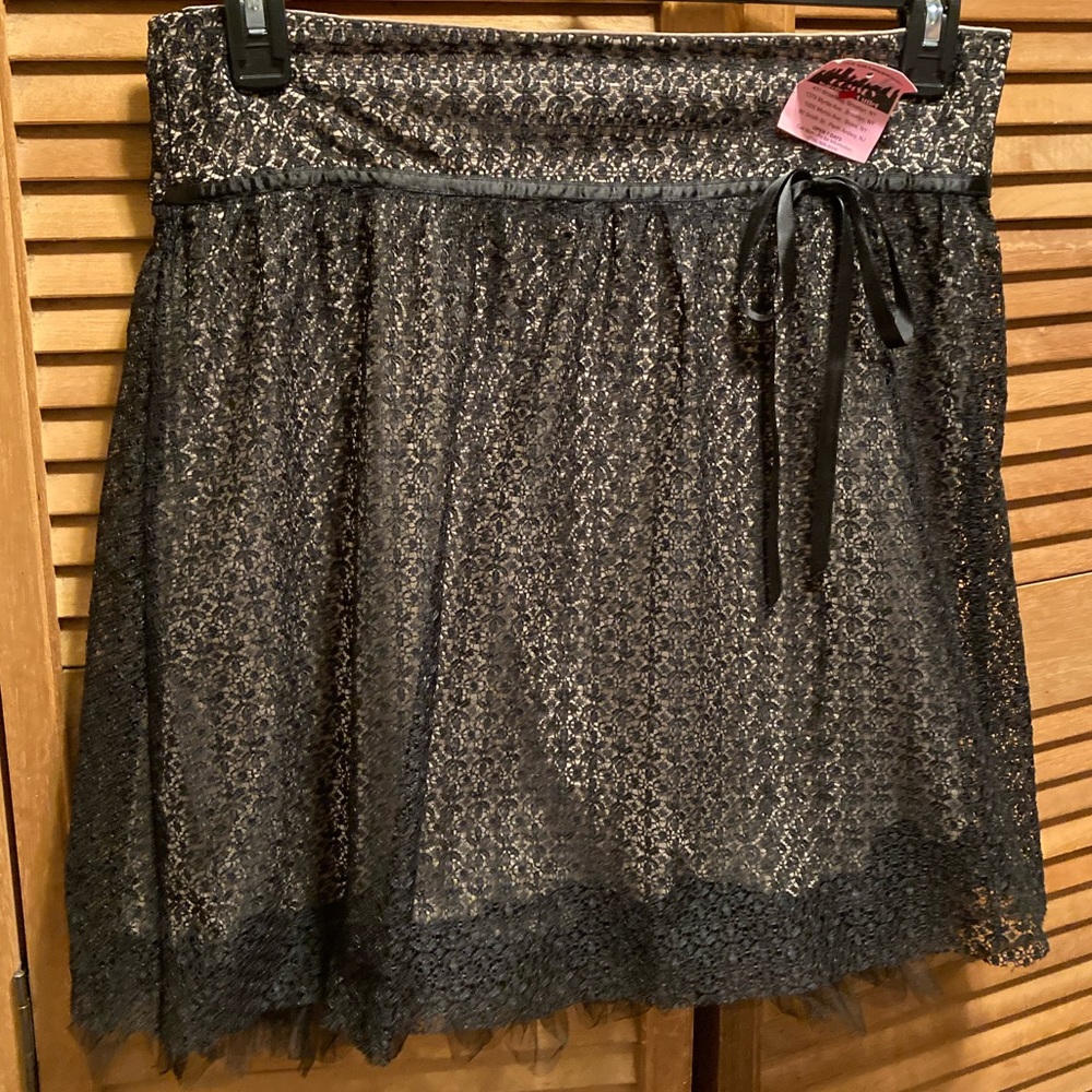Ruby Rox Black Lace Skirt